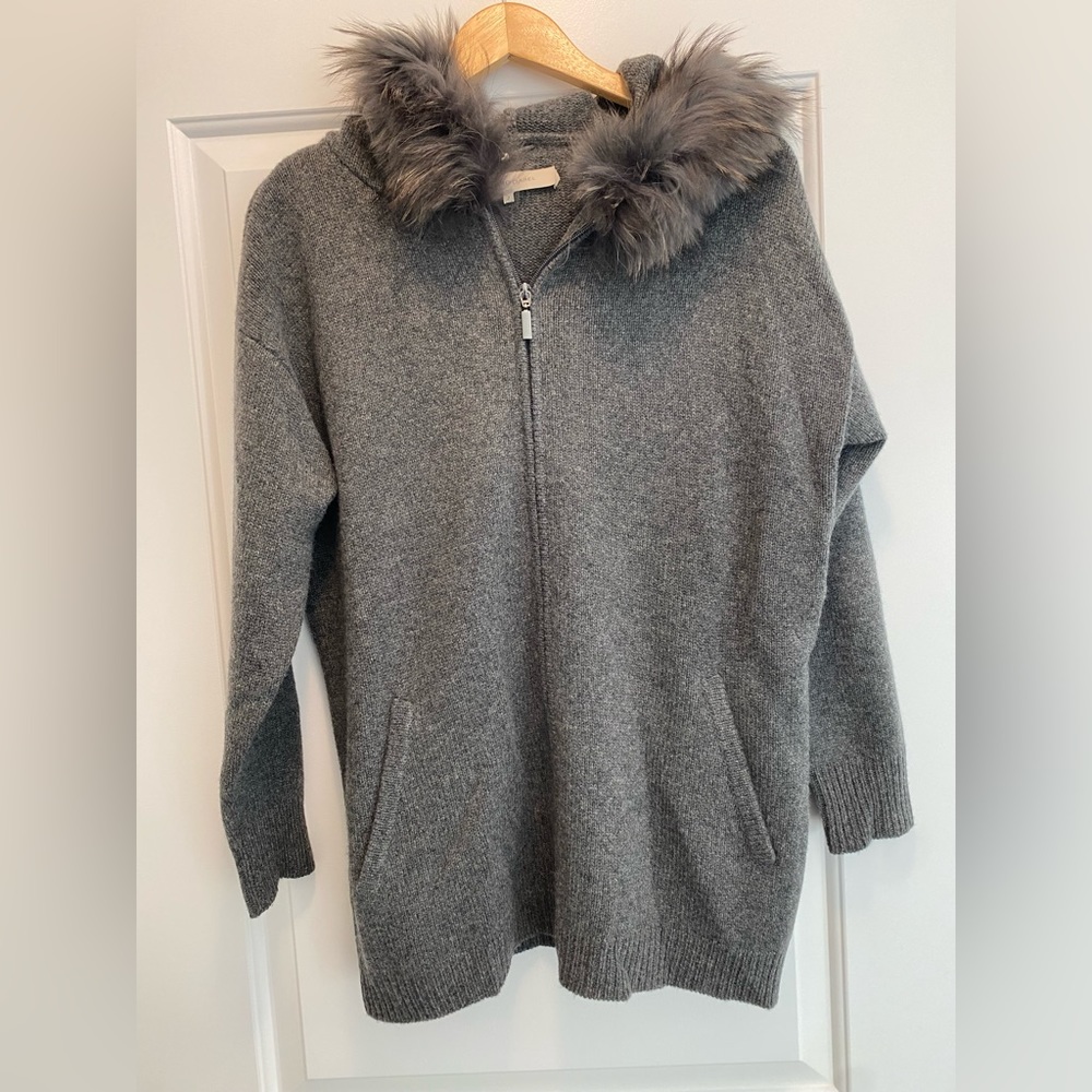 Gerard Darel 100% cashmere sweater with zip
